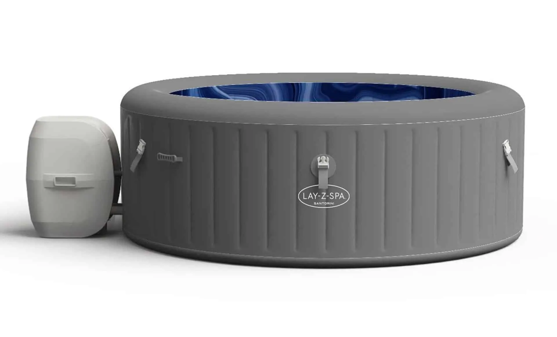 oppblåsbart boblebad vinter